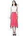 Regna X BOHO Women's High Waist Pleated Flare Chiffon Midi Skirt Dress (2styles, plus size available)