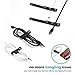 ProCase (10 Pieces) Cable Ties, Adjustable Leather Cable Straps Wrapper Reusable USB Cord Organizer Fastener Earphone Winder -Black