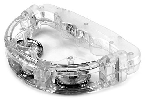 Cool Set of 12 Flashing Light Tambourine Children's Kid's Novelty Toy Noise Maker W/ 3 Light Patterns, Perfect for Party Favors, Goodie Bags (Colors May Vary) Fun with Lights - Thumbnail 4