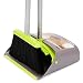 TreeLen Broom and Dustpan Set, Broom with Dust Pan with Long Handle Combo Set for Office and Home Standing Upright Sweep Use with Lobby Broom primary