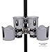 ROBOCUP, (Gray), Best Cup Holder for Drinks, Fishing Rod/Pole, Boat, Beach Chair, Golf Cart, Wheelchair, Walker, Drum Sticks, Microphone Stand