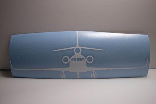 Dassault Falcon 900 Airplane Decal V3 in White