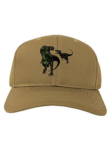 TooLoud Jurassic Dinosaur Design 1 Adult Baseball Cap Hat - Khaki