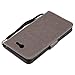 Linkertech Galaxy J7 V Case, Galaxy J7 Perx Case, [Kickstand] PU Leather Wallet Flip Pouch Case Cover with Wrist Strap & Card Slots for Samsung Galaxy J7 2017 / J7 Sky Pro/Galaxy Halo (B-3)