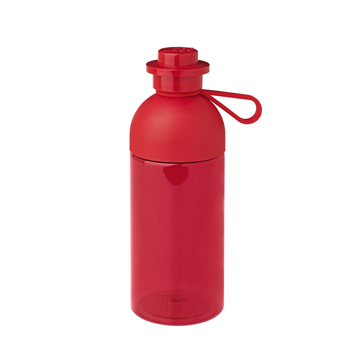 LEGO Hydration Bottle, Kids Drinks Bottle, 500ml Transparent Red, Water Bottle, Drinking Bottle for Toddlers, Dishwasher Safe, Reusable Sports Bottle — image 1