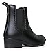 J. Adams Kaden Rain Boot - Casual Chelsea Low Heel Jelly Slip On Ankle Bootie