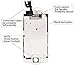 for iPhone 7 Screen Replacement White 4.7 inch, 3D Touch LCD Display & Touch Screen Digitizer Frame Assembly Set with Repair Tool Kit + Free Screen Protector