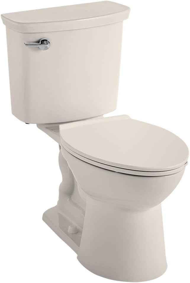 American Standard 238AA105.020 Vormax High Efficiency Right Height Elongated Toilet with RightHand Trip Lever, White - - 
