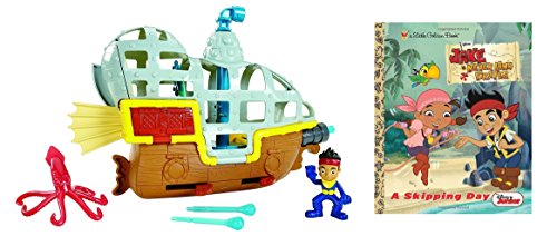 Jake and the Never Land Pirates Submarine Bucky's Never Sea Adventure with A Skipping Day (Little Golden Book)