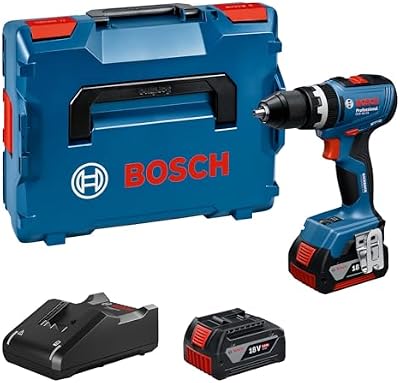 18V System Perceuse-visseuse sans fil GSB 18V-65 (moteur sans balais, longueur de tête 175, 2 batteries GBA 18V 5.0Ah incl., chargeur GAL 18V-40, L-BOXX)