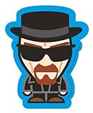 Official Breaking Bad Sticker - Heisenberg Caricature in Black Suit