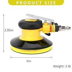 Professional Air Random Orbital Palm Sander, Dual