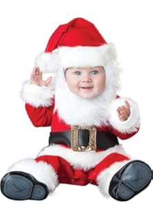 baby dressed as santa