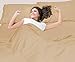 Nestl Short Queen Sheet Set - 1800 Ultra-Soft Microfiber - Double Brushed - Deep Pockets - Easy Fit - 4 Piece Set - Bed Sheets (Short Queen, Camel Gold)