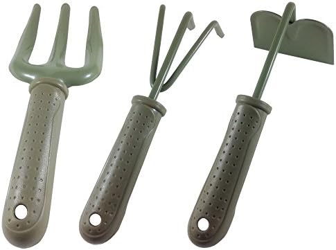3pcs Garden Hand Tools Set, Hoe Rake Cultivators