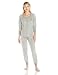 Tommy Hilfiger Women's Thermal Pajama Set Pj, Heather Grey Rugby, XL