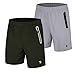 TBMPOY Men's 7'' Running Shorts Reflective Quick Dry Shorts with Zipper Pockets