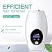 IPL Permanent Hair Removal Device 600,000 Flashes and 8 Energy Levels Facial Whole Body At-Home Painless Hair Removal System for Women and Men