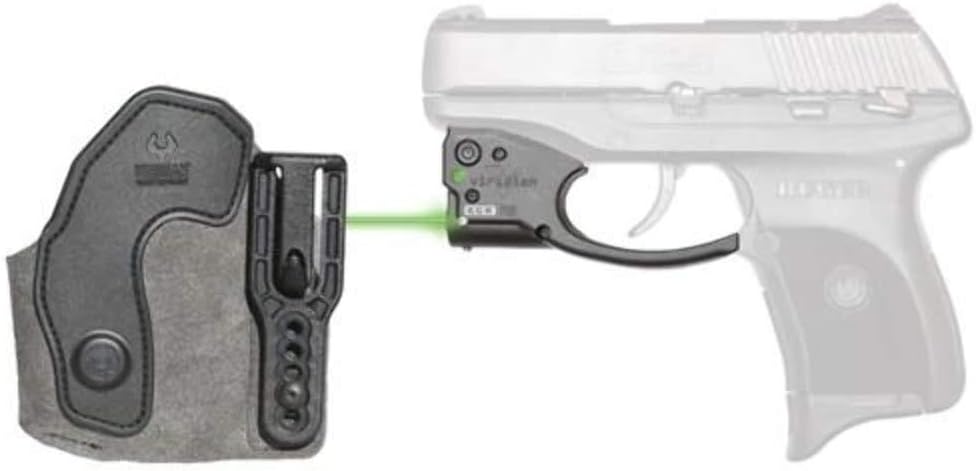 Viridian Weapon Technologies, Reactor 5 Gen II Green Laser, Ruger LC9/.380 with ECR Instant On IWB Holster, Black