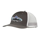 Patagonia Mens Fitz Roy Trout Trucker Hat (Forge Grey/Feather Grey)