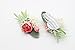 Yokoke Artificial Succulent Boutonniere Bouquet Corsage Wristlet Vintage Silk Fake Pink Flowers Flocked Plants for Groom Bride Wedding Decor 2 Pcs (Wristlet)