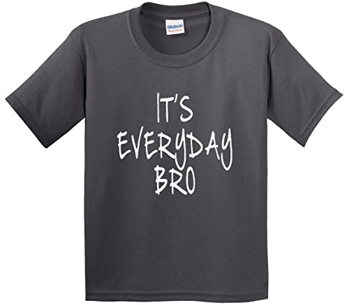 New Way 764 - Youth T-Shirt It's Everyday Bro Jake Paul Team 10 Medium Charcoal