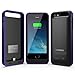 Maxboost Atomic S Apple MFI Certified 2400mAh Battery Pack with Built-in Kickstand Battery Case for iPhone5/5s - Matte Black/Purple