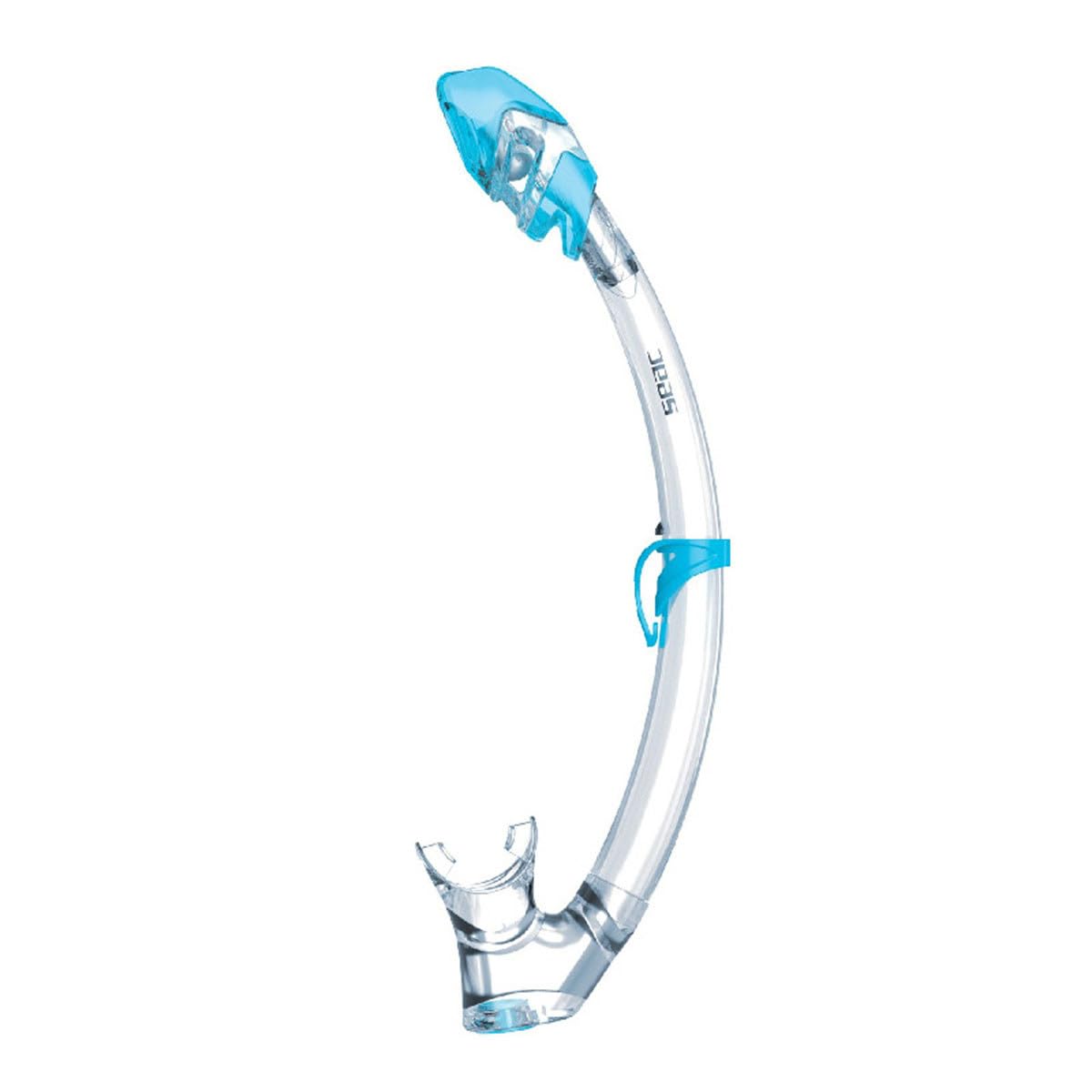 SEAC Unisex's Tribe Adult Scuba Diving Snorkel with Dry Top, Light Blue, standard, 0840033001080A