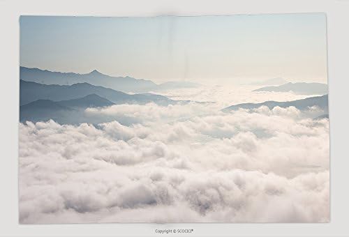 Supersoft Fleece Throw Blanket Fog And Cloud Mountain Valley Landscape In Seoul South Korea 322713731