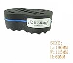 RioRand Magic Twist Hair Sponge,Barber Sponge Brush 2 In 1,10 & 16 Mm Hole Diameter(Dimension: 19011565 MM)