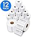 Aegis - Compatible 30334 (2-1/4" X 1-1/4") Direct Thermal Labels Replacement for DYMO 30334 Barcode, UPC, FBA - for Rollo, Labelwriter 450, 4XL & Zebra Desktop Printers (12 Rolls) primary