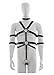 mywaxberry black leather body harness slave bondage bdsm sexy male men handcuffs lingerie suit