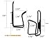 Water Bottle Cages,Bike Bicycle Alloy Aluminum Lightweight Water Bottle Holder Cages Brackets (2 Pack)
