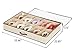 STORAGE MANIAC Durable 10-Pair Underbed Shoe Organizer with Inserted Cardboard, With Clear Cover and Secure Zipper Closure