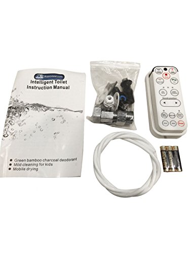 Bidet4me E-200B Elongated Electric Bidet Seat with Dryer, White