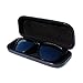 Medium Protective Hard Shell Glasses Case for Eyeglasses and Sunglasses with Microfiber Cleaning Cloth (Croco Black)