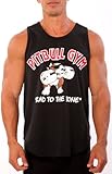 Mens Workout Tank Top Bad to the Bone by Pitbull