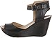 Kenneth Cole REACTION Women's Sole My Heart Wedge Sandal,Black Leather,8 M US