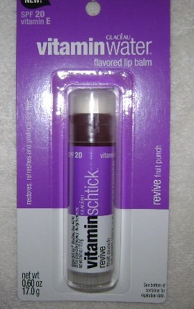 Glaceau Vitamin Water Schtick SPF 20 Revive Fruit Punch Flavored Lip Balm