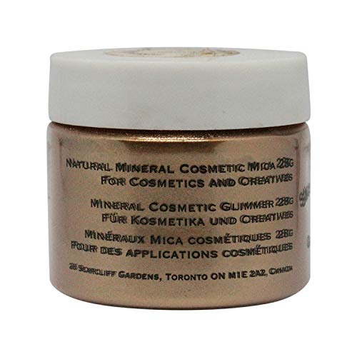 Slice of the Moon: Bronze Mica Powder 28g, Natural Mineral Mica, Cosmetic Grade for Lipstick Lip Gloss Bath Bombs Epoxy Resin Face Blush Powder Eye Pencil Dye Pigments Candle Making