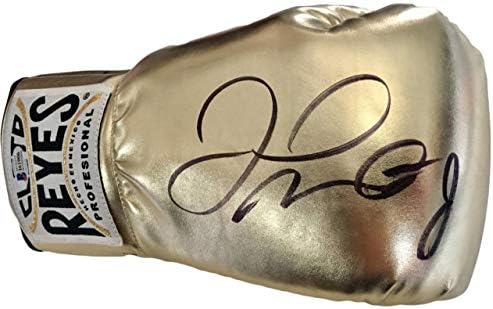 Floyd Mayweather Jr. Autographed Gold Reyes Boxing Glove Beckett Certified