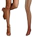 Bartolini Women Fine Soft Fabric Professional Dance Fishnet Tight Stocking (Medium, Tan)