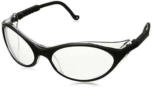 Uvex s1600x bandit safety eyewear, black frame, clear u…
