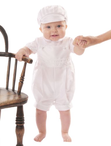 James 3 Month Christening Baptism Blessing Outfits for Boys, Made in USA