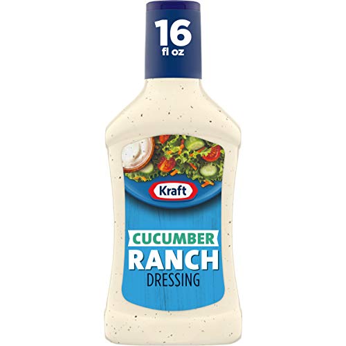 Kraft dressing cucumber ranch Water soybean Oil, sugar, cucumber Juice vinegar, dried onions, contains less than 2% of salt (021000644827)