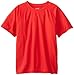 Kanu Surf Boys' Short Sleeve UPF 50+ Rashguard Swim Shirt, Solid Red, Medium (10)