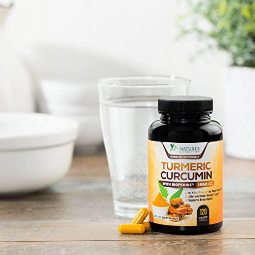 Turmeric Curcumin with BioPerine 95 Standardized Curcuminoids 1950mg