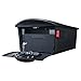 Gibraltar Mailboxes Mailsafe Large Capacity Rust-Proof Plastic Black, Post-Mount Mailbox, RSKB0000