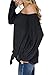 EZBELLE Women's Off The Shoulder Tops Long Sleeve/ Short Sleeve Button Down Shirts Tunic Blouse