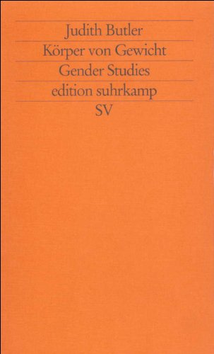 Download Korper Von Gewicht Die Diskursiven Grenzen Des Geschlechts Pdf Judith Butler Inlihymon